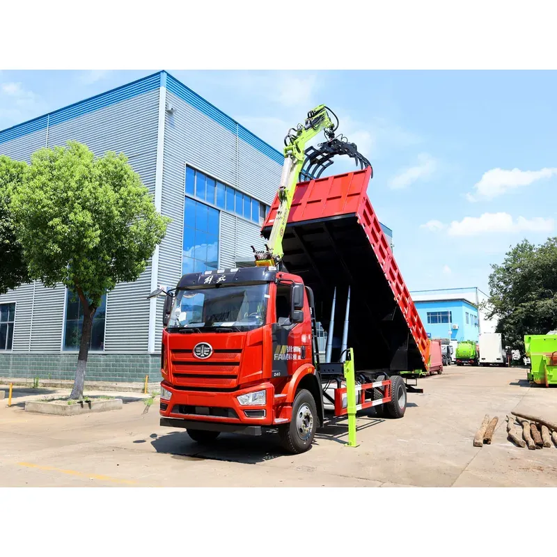 Truck-Mounted Log Grab on FAW — 7.8 m Boom, 5+4 Grab, Soft-Linked — photo 6
