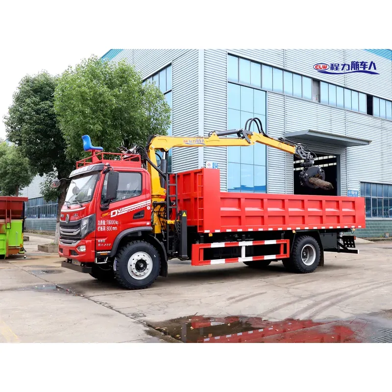 Truck-Mounted Log Grab on Dongfeng DV3 — 7.5 m Boom, 2+2 Flat-Jaw, Rigid-Linked — photo 3