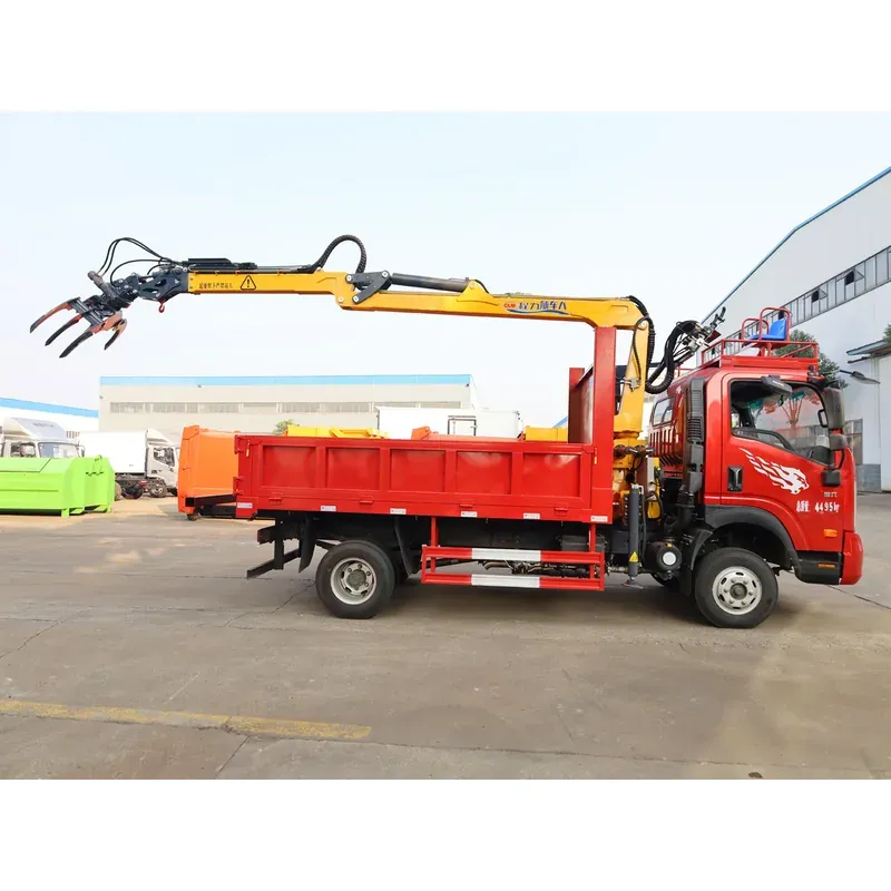 Truck-Mounted Log Grab on SINOTRUK Wangpai — 7.8 m Boom, 3+2 Rigid-Linked — photo 5