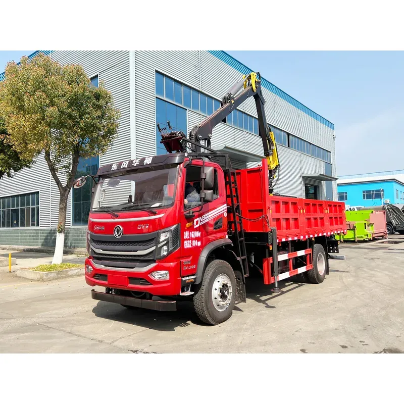 Truck-Mounted Log Grab on Dongfeng Huashen DV3 — 7.8 m Boom, 2+2 Flat-Jaw — main view