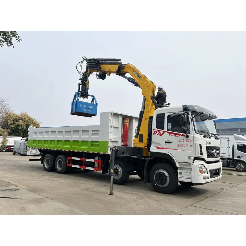 Truck-Mounted Scrap Grab on Dongfeng D7V 8x4 — 12 t, 3+2 Grab, Quick Coupler — photo 6