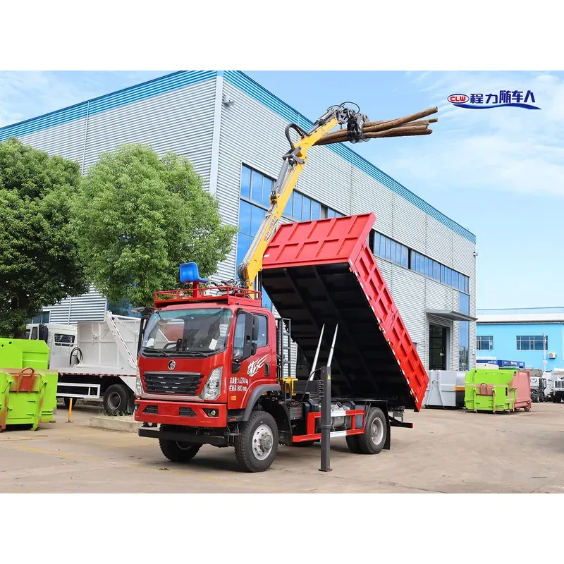 Truck-Mounted Log Grab 4x4 on SINOTRUK Wangpai — 7.5 m Boom, 3+2 Grab — photo 6