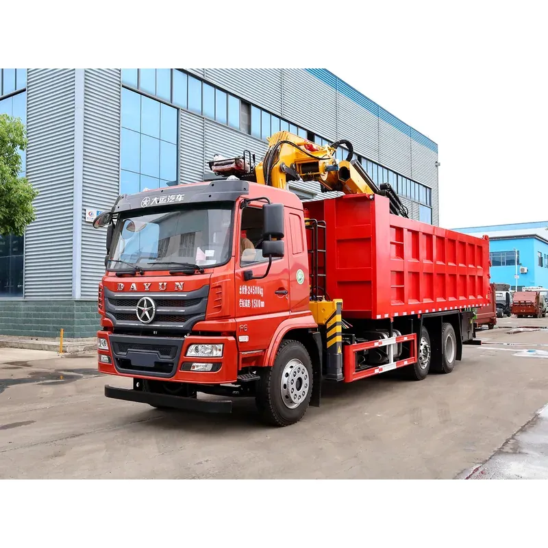 Truck-Mounted Scrap Grab with Magnet and Cutter on Dayun — 8 t — main view