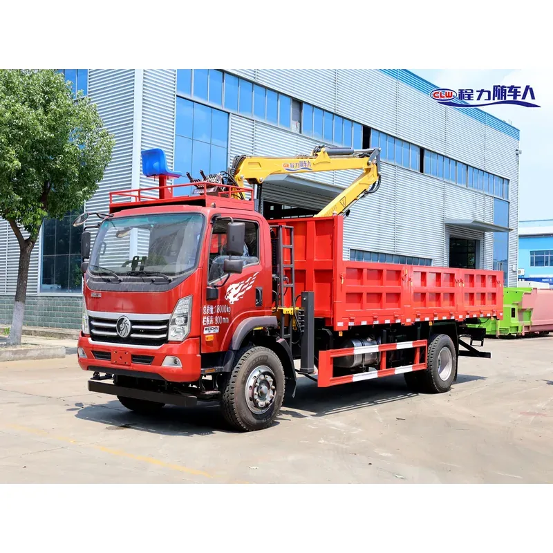 Truck-Mounted Log Grab 4x4 on SINOTRUK Wangpai — 7.5 m Boom, 4+3 Clamshell Grab — main view