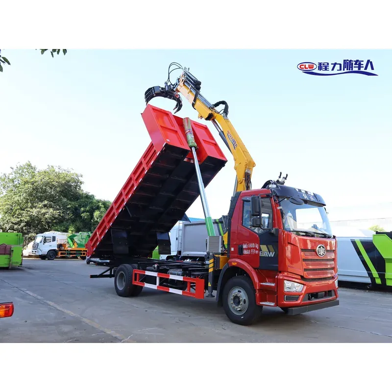 Truck-Mounted Scrap Grab on FAW — 6.3 t, 3+2 Grab, Low Sideboards — photo 5