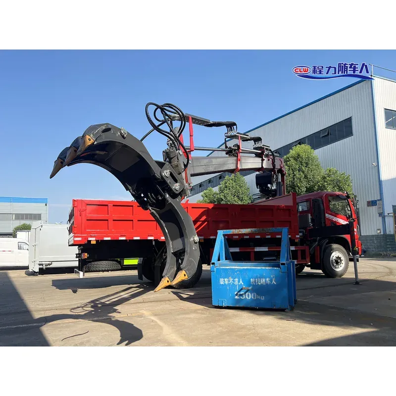 Truck-Mounted Scrap Grab on Dongfeng Huashen DV3 — 6.3 t, 3+2 Grab — photo 6