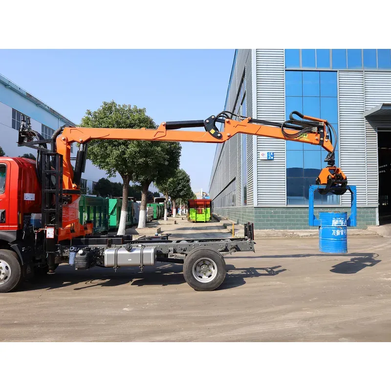 Truck-Mounted Log Grab on SINOTRUK Wangpai — 7.5 m Boom, Flat-Jaw Grab — photo 4