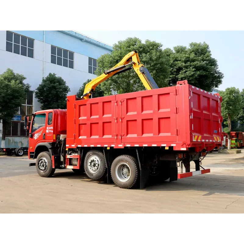 Truck-Mounted Log Grab with Lifting Axle on SINOTRUK Wangpai — 4 t Folding Boom — photo 3