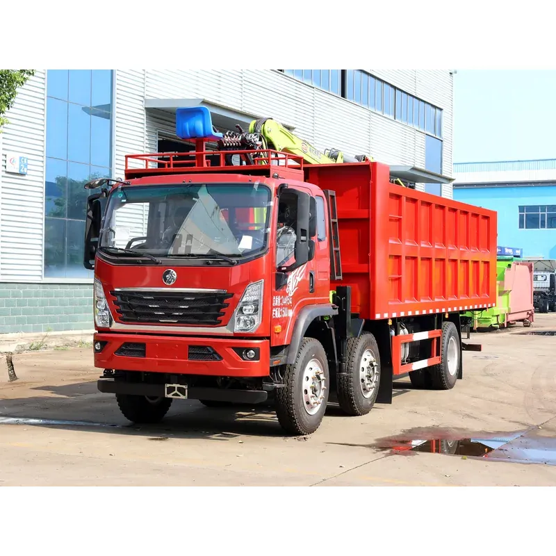 Truck-Mounted Log Grab on SINOTRUK Wangpai 6x2 — 8 m Boom, 4+3 Clamshell Grab — main view