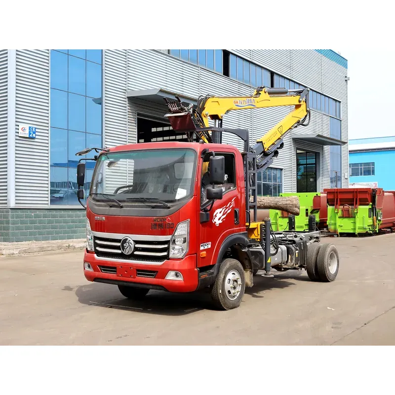 Truck-Mounted Log Grab on SINOTRUK Wangpai 2080 — 7.5 m Boom, 2+2 Soft Grab — main view