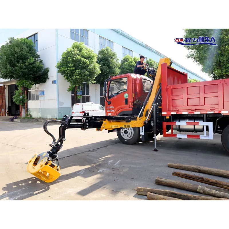 Truck-Mounted Log Grab on Dayun — 4 t Folding Boom — photo 7
