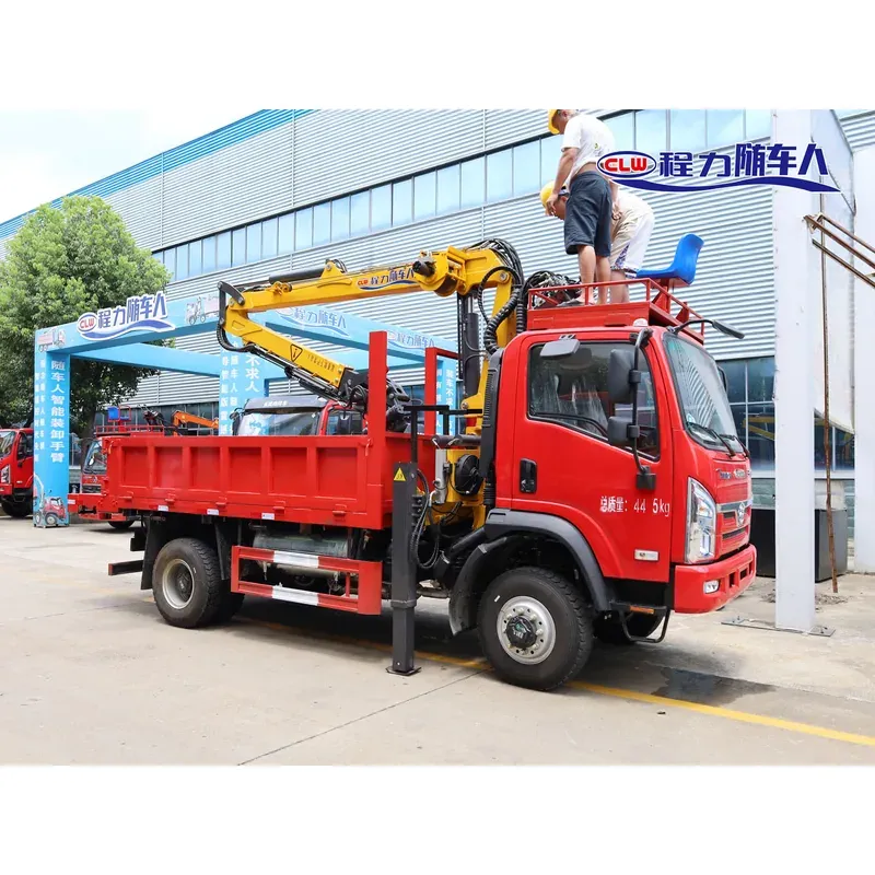 Truck-Mounted Log Grab 4x4 on Sanhuan Chuangke — 7.5 m Boom, 3+2 Grab — photo 4