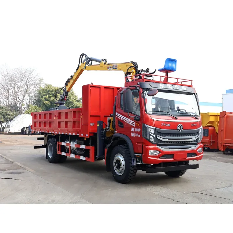 Truck-Mounted Log Grab on Dongfeng Huashen DV3 — 7.5 m Boom, Flat-Jaw Grab — photo 6