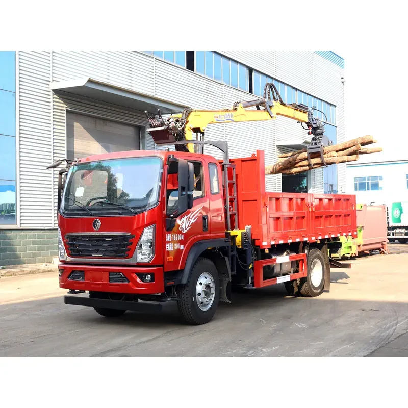 Truck-Mounted Log Grab on SINOTRUK Wangpai — 6.8 m Boom, Rigid-Linked — photo 3
