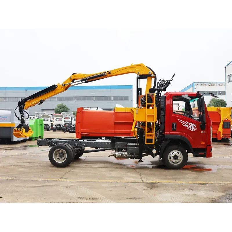 Truck-Mounted Log Grab on SINOTRUK Wangpai — 4 t Folding Boom — photo 5