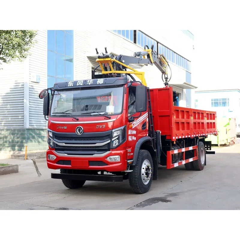 Truck-Mounted Log Grab on Dongfeng Huashen DV3 — 7.8 m Boom, 4+3 Grab — main view