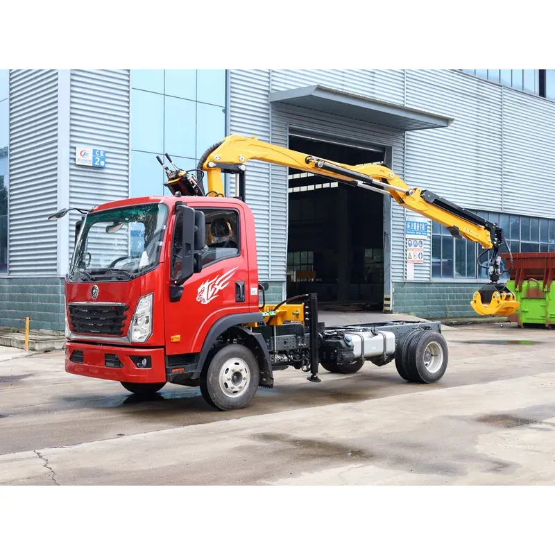 Truck-Mounted Log Grab on SINOTRUK Wangpai — 4 t Folding Boom — photo 2
