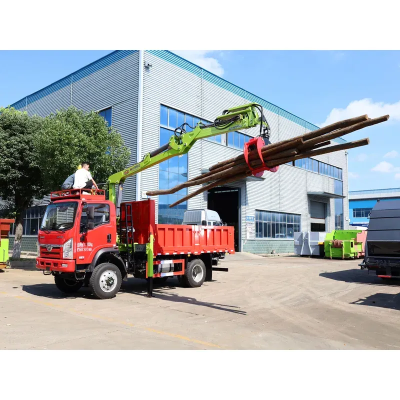Truck-Mounted Log Grab 4x4 on Sanhuan Chuangke — 7.8 m Boom, 2+2 Flat-Jaw — photo 2