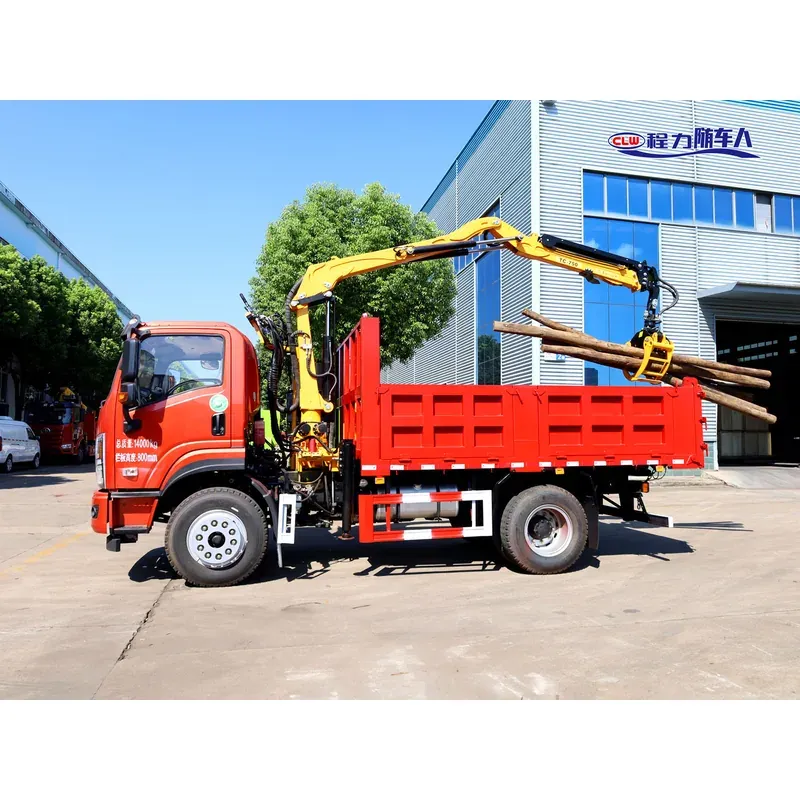 Truck-Mounted Log Grab on Dayun — 4 t Folding Boom — photo 5