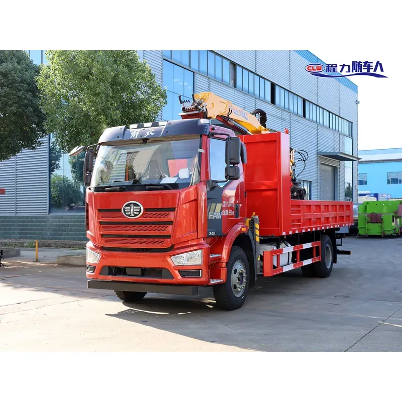 Truck-Mounted Scrap Grab on FAW — 6.3 t, 3+2 Grab, Low Sideboards — main view