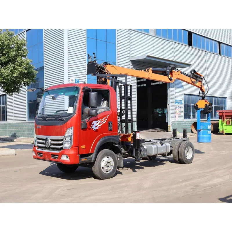 Truck-Mounted Log Grab on SINOTRUK Wangpai — 7.5 m Boom, Flat-Jaw Grab — photo 2