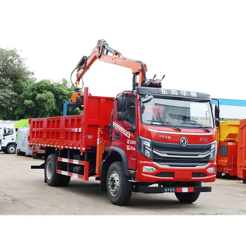 Truck-Mounted Log Grab on Dongfeng Single Cab — 7.8 m Boom, Soft-Linked — photo 4