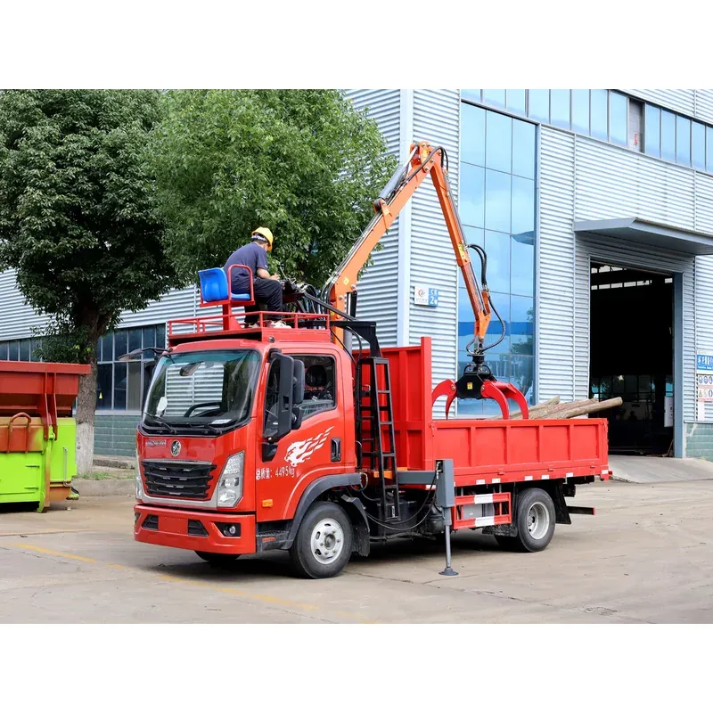 Truck-Mounted Log Grab on SINOTRUK Wangpai — 4.8 m Boom, 2+2 Flat-Jaw — photo 4