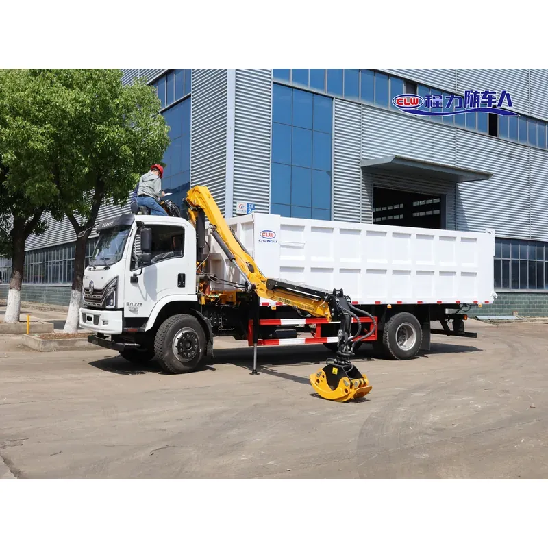 Truck-Mounted Log Grab on Dongfeng D1S — 4 t Folding Boom — photo 5
