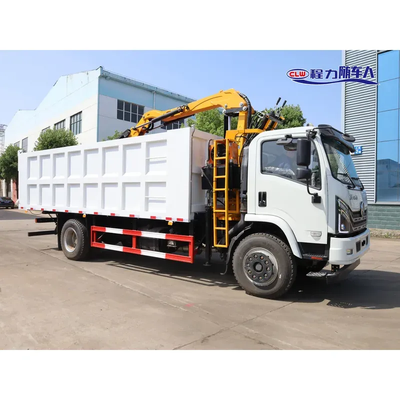 Truck-Mounted Log Grab on Dongfeng D1S — 4 t Folding Boom — photo 3