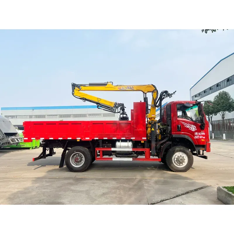 Truck-Mounted Log Grab 4x4 on SINOTRUK Wangpai — 8.1 m Boom, Soft-Linked — photo 4
