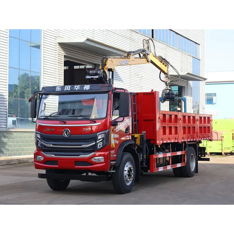 Truck-Mounted Log Grab on Dongfeng Huashen DV3 — 7.8 m Boom, 2+2 Grab — photo 3