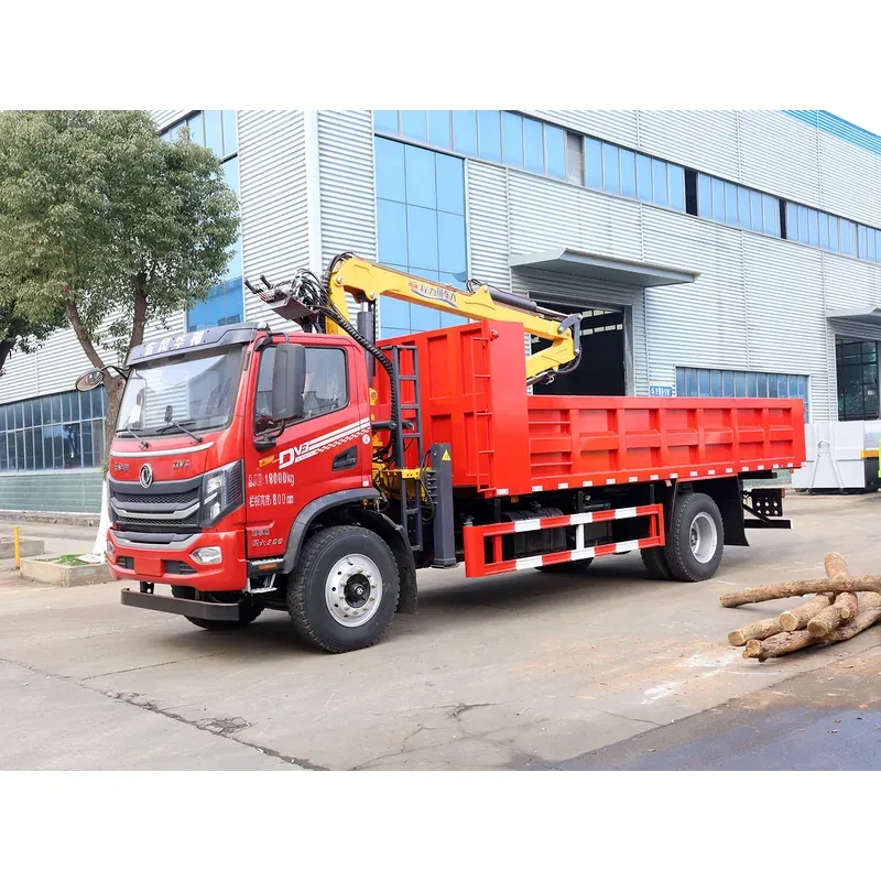 Truck-Mounted Log Grab on Dongfeng Huashen DV3 — 8.1 m Boom, Soft-Linked — photo 4