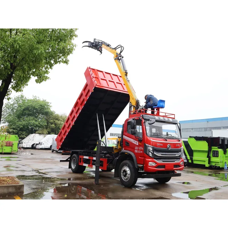 Truck-Mounted Log Grab on Dongfeng Huashen DV3 — 7.5 m Boom, Rigid-Linked — photo 7