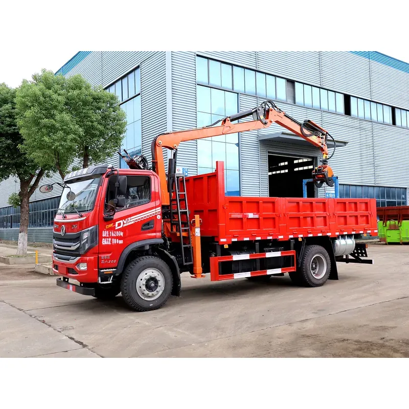 Truck-Mounted Log Grab on Dongfeng Huashen DV3 — 7.8 m Boom, Soft-Linked — photo 3
