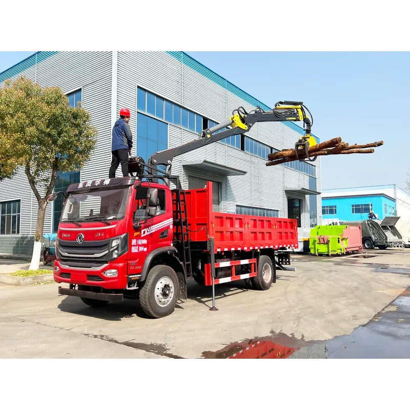 Truck-Mounted Log Grab on Dongfeng Huashen DV3 — 7.8 m Boom, 2+2 Flat-Jaw — photo 5