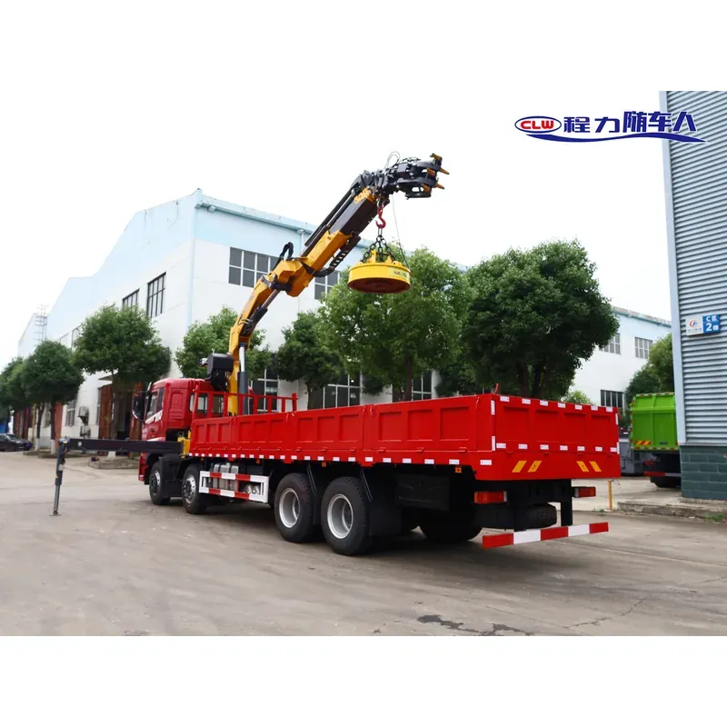 Truck-Mounted Scrap Grab with Magnet on Dongfeng D7V 8x4 — 14 t — photo 7