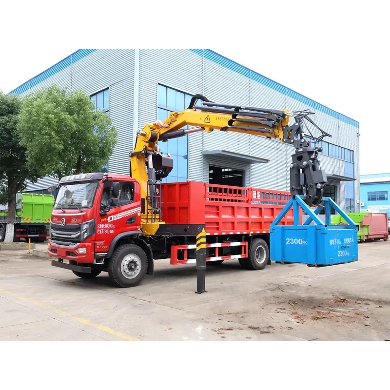 Truck-Mounted Scrap Grab with Winch on Dongfeng Huashen DV3 — 8 t, 3+2 Grab — photo 6