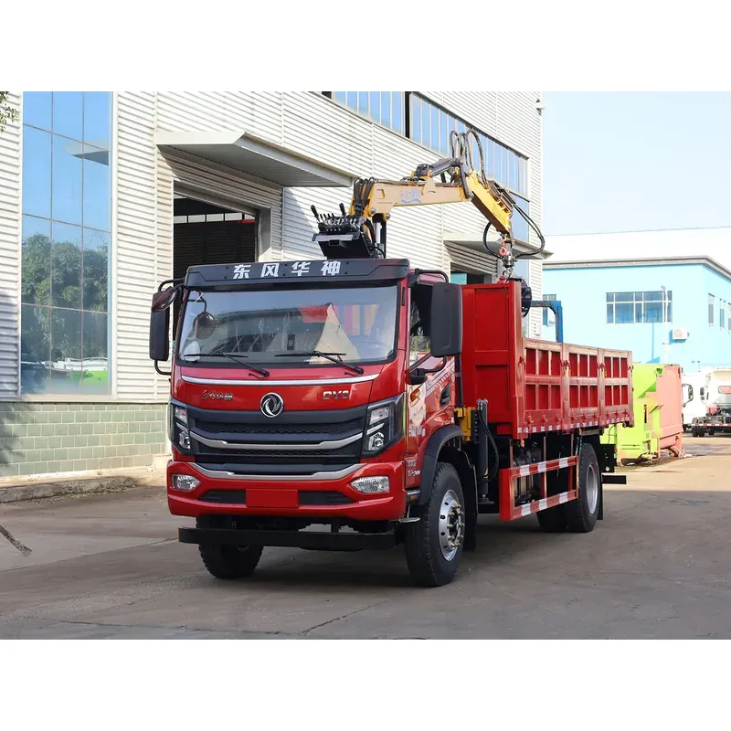 Truck-Mounted Log Grab on Dongfeng Huashen DV3 — 7.8 m Boom, 2+2 Grab — main view
