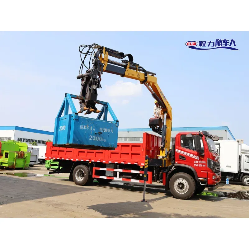 Truck-Mounted Scrap Grab with Magnet on Dongfeng DV3 — 6.3 t, 3+2 Grab — photo 5