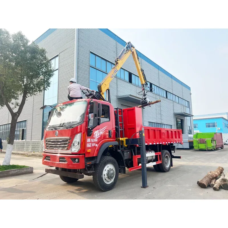 Truck-Mounted Log Grab 4x4 on SINOTRUK Wangpai — 8.1 m Boom, Soft-Linked — photo 7