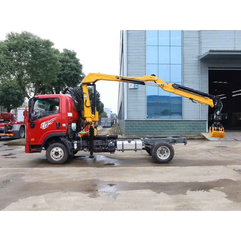 Truck-Mounted Log Grab on SINOTRUK Wangpai — 4 t Folding Boom — photo 3