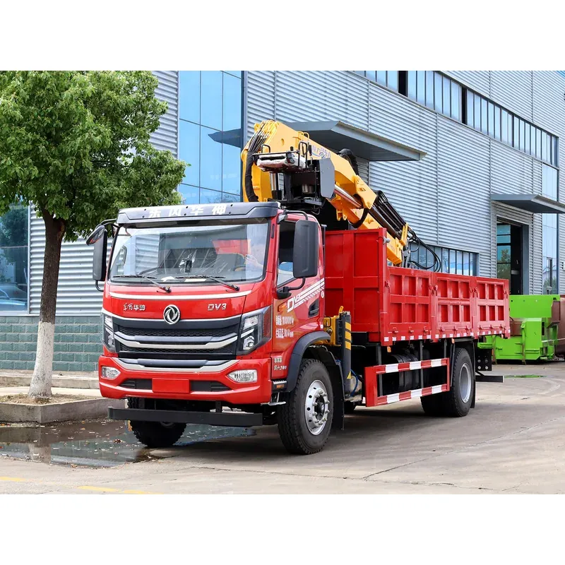 Truck-Mounted Grab with Magnet on Dongfeng Huashen DV3 — 6.3 t, 8.25 m Boom — photo 2