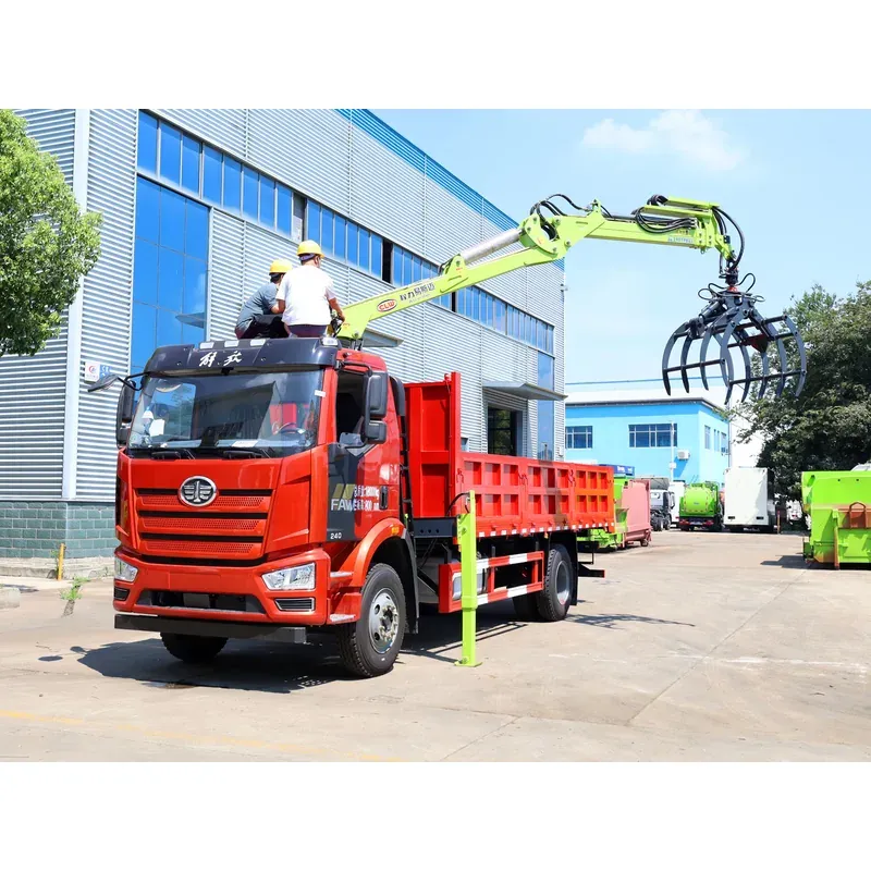 Truck-Mounted Log Grab on FAW — 7.8 m Boom, 5+4 Grab, Soft-Linked — photo 5