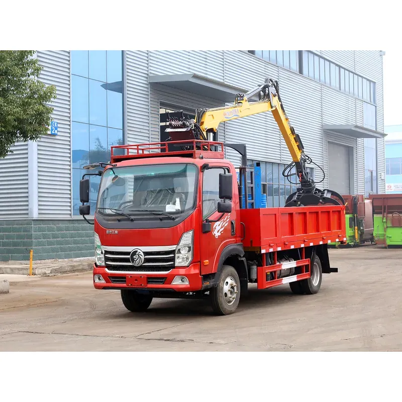 Truck-Mounted Log Grab on SINOTRUK Wangpai 2080 — 6.8 m Boom, 2+2 Rigid Grab — main view