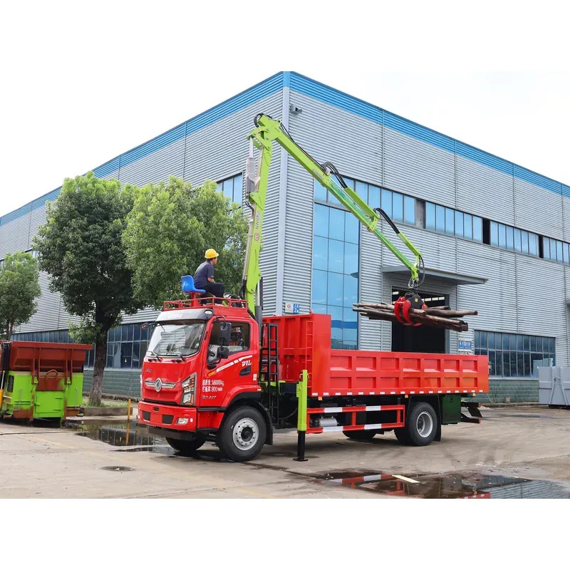 Truck-Mounted Log Grab on Dongfeng D1L — 8.8 m Boom, 2+2 Flat-Jaw, Soft-Linked — photo 7