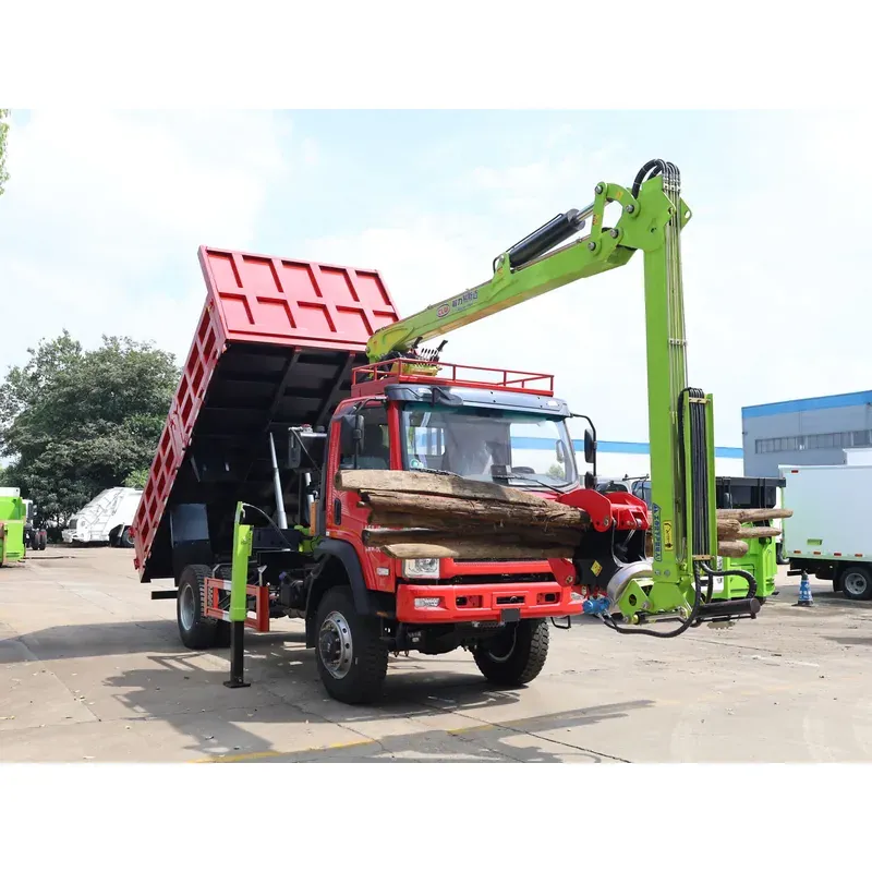 Truck-Mounted Log Grab 4x4 on Sanhuan Chuangke — 8 m Boom, 2+2 Flat-Jaw — photo 6