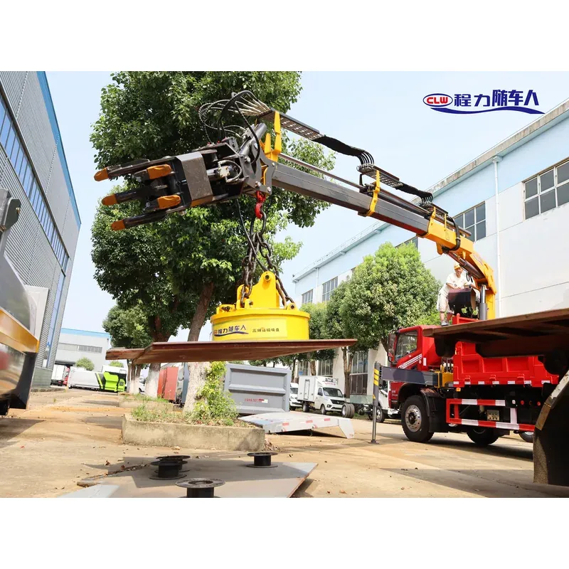 Truck-Mounted Scrap Grab with Magnet on Dongfeng DV3 — 6.3 t, 3+2 Grab — photo 7