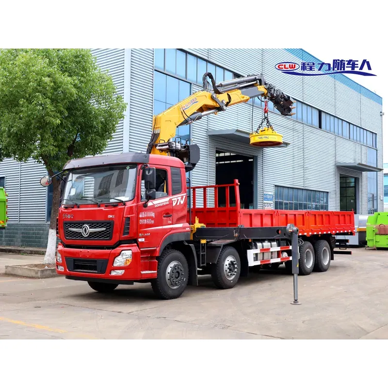 Truck-Mounted Scrap Grab with Magnet on Dongfeng D7V 8x4 — 14 t — photo 3