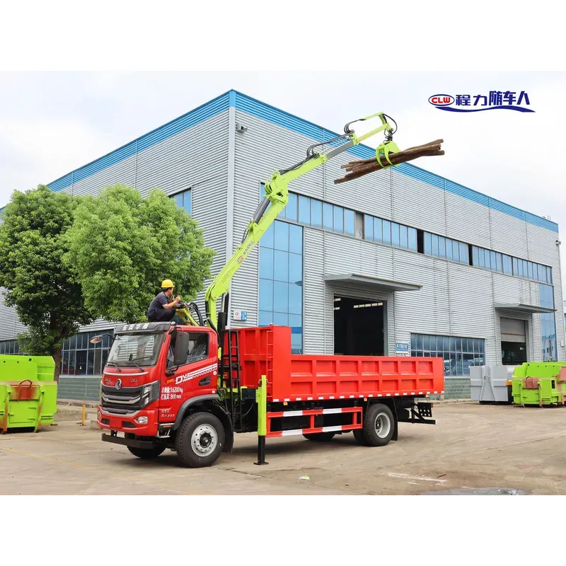 Truck-Mounted Log Grab on Dongfeng DV3 — 8.8 m Boom, 2+2 Flat-Jaw, Soft-Linked — photo 6