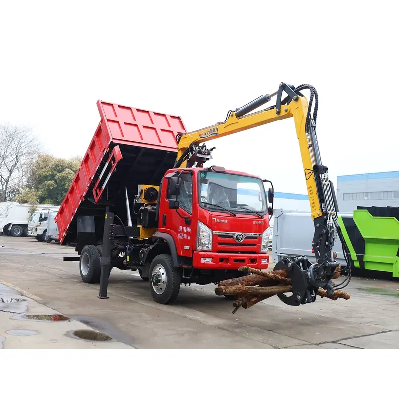 Truck-Mounted Log Grab 4x4 on Sanhuan Chuangke — 7.5 m Boom, Rigid-Linked — photo 4